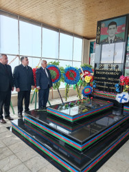 Aprel şəhidi Ülvin Məmmədovun xatirəsi ehtiramla yad edilib. 06.04.2026