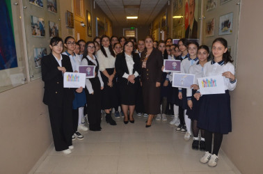 “Qızlar müzakirəyə qoşulur” layihəsi çərçivəsində laçınlı məktəblilərlə tədbir keçirilmişdir