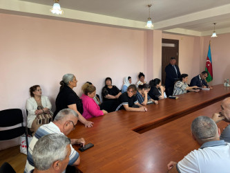 Laçın Rayon İcra Hakimiyyətinin başçısı Aqil Nəzərlinin növbəti görüşü-səyyar qəbulu Mingəçevir şəhəri ərazisində keçirildi. 11.06.2025