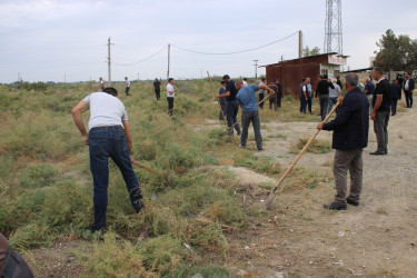 Laçınlı məcburi köçkünlər tərəfindən Ağcabədi rayonunun Taxta Körpü qəsəbəsi ərazisində iməcilik keçirildi. 26.09.2024