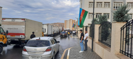 Laçın şəhərinə 6-cı mərhələdə daha 18 məcburi köçkün ailəsi yola salındı