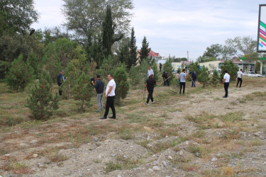 Laçınlı məcburi köçkünlər tərəfindən Ağcabədi rayonunun Taxta Körpü qəsəbəsi ərazisində iməcilik keçirildi. 26.09.2024