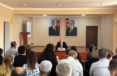 Laçın Rayon İcra Hakimiyyətinin başçısı Aqil Nəzərlinin növbəti görüşü-səyyar qəbulu Gəncə şəhərində keçirildi. 05.06.2026