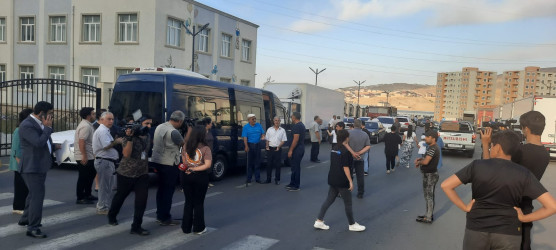 Laçın şəhərinə 9-cu mərhələdə daha 16 məcburi köçkün ailəsi yola salındı