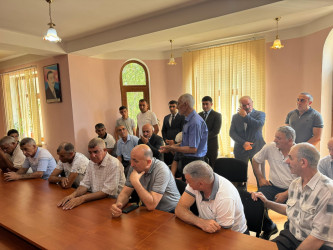 Laçın Rayon İcra Hakimiyyətinin başçısı Aqil Nəzərlinin növbəti görüşü-səyyar qəbulu Mingəçevir şəhəri ərazisində keçirildi. 11.06.2025