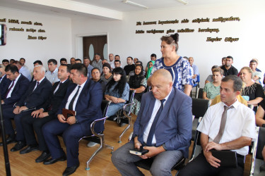 Laçın Rayon İcra Hakimiyyətinin başçısı Aqil Nəzərlinin növbəti görüşü-səyyar qəbulu Ağcabədi rayonunun Taxta Körpü qəsəbəsində keçirildi. 25.07.2025