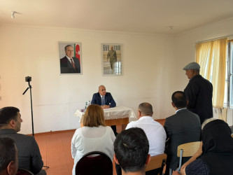Laçın Rayon İcra Hakimiyyətinin başçısı Aqil Nəzərlinin növbəti görüşü-səyyar qəbulu Tərtər rayonunda keçirildi. 01.07.2026