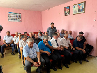 Laçın Rayon İcra Hakimiyyətinin başçısı Aqil Nəzərlinin növbəti görüşü-səyyar qəbulu Göyçay rayonunun Qaraməryəm kəndində keçirildi. 20.06.2025