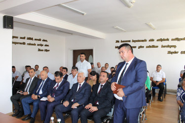 Laçın Rayon İcra Hakimiyyətinin başçısı Aqil Nəzərlinin növbəti görüşü-səyyar qəbulu Ağcabədi rayonunun Taxta Körpü qəsəbəsində keçirildi. 25.07.2025