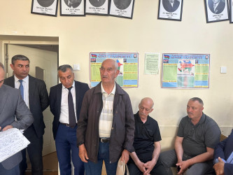Laçın Rayon İcra Hakimiyyətinin başçısı Aqil Nəzərlinin növbəti görüşü-səyyar qəbulu Abşeron rayonunda keçirildi. 25.05.2026