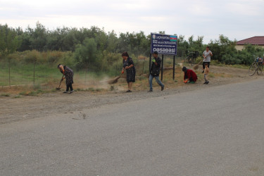 Laçınlı məcburi köçkünlər tərəfindən Ağcabədi rayonunun Taxta Körpü qəsəbəsi ərazisində iməcilik keçirildi. 26.09.2024