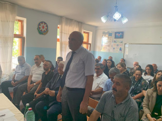 Laçın Rayon İcra Hakimiyyətinin başçısı Aqil Nəzərlinin növbəti görüşü-səyyar qəbulu Abşeron rayonunun Ceyranbatan qəsəbəsi ərazisində keçirildi. 05.09.2025