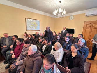 Laçın Rayon İcra Hakimiyyətinin başçısı Aqil Nəzərlinin növbəti görüşü-səyyar qəbulu Bakı şəhərinin Nərimanov rayonunda keçirildi. 13.02.2026