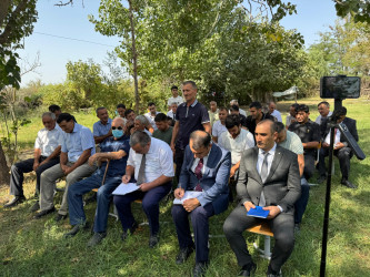 Laçın Rayon İcra Hakimiyyətinin başçısı Aqil Nəzərlinin növbəti görüşü-səyyar qəbulu Ağcabədi rayonunun Taxta Körpü ərazisindəki Nurəddin obasında keçirildi. 02.09.2025