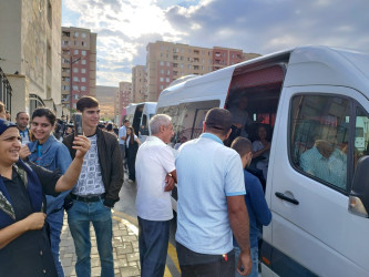 Laçın şəhərinə 6-cı mərhələdə daha 18 məcburi köçkün ailəsi yola salındı