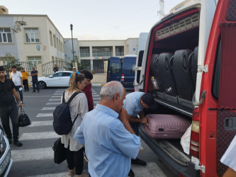 Laçın şəhərinə 9-cu mərhələdə daha 16 məcburi köçkün ailəsi yola salındı