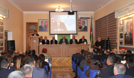 Azərbaycan Respublikasının Prezidenti cənab İlham Əliyevin  Yeni Azərbaycan Partiyasının VIII Qurultayındakı nitqindən irəli gələn vəzifələrə  dair Laçın Rayon İcra Hakimiyyətində geniş tərkibdə müşavirə keçirilmişdir.