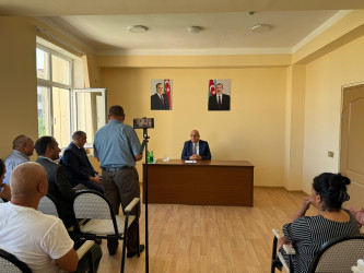 Laçın Rayon İcra Hakimiyyətinin başçısı Aqil Nəzərlinin növbəti görüşü-səyyar qəbulu Kürdəmir rayonunda keçirildi. 18.06.2026