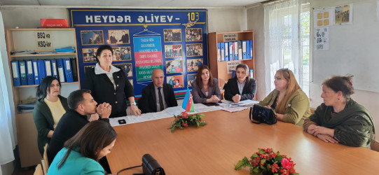 Laçınlı məktəblilərlə məişət zorakılığı ilə mübarizə və sosial şəbəkələrdən asılılığın qarşısının alınması istiqamətində maarifləndirici tədbir keçirilmişdir