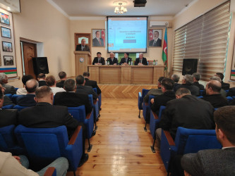 Laçın rayonunda  “Heyvanların identifikasiyası  və qeydiyyat sisteminin formalaşdırılması və tətbiqi” ilə bağlı maarifləndirici tədbir keçirilmişdir.