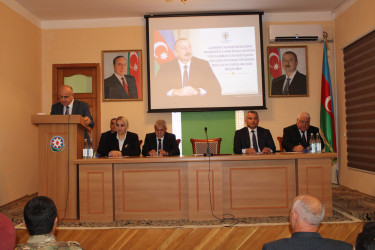 Azərbaycan Respublikasının Prezidenti cənab İlham Əliyevin  Yeni Azərbaycan Partiyasının VIII Qurultayındakı nitqindən irəli gələn vəzifələrə  dair Laçın Rayon İcra Hakimiyyətində geniş tərkibdə müşavirə keçirilmişdir.