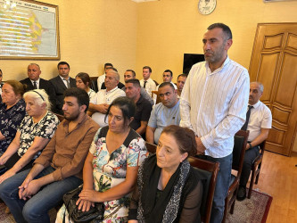 Laçın Rayon İcra Hakimiyyətinin başçısı Aqil Nəzərlinin növbəti görüşü-səyyar qəbulu Nərimanov rayonunda keçirildi. 02.09.2026