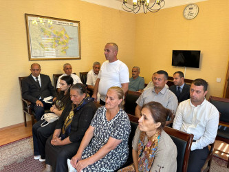 Laçın Rayon İcra Hakimiyyətinin başçısı Aqil Nəzərlinin növbəti görüşü-səyyar qəbulu Nərimanov rayonunda keçirildi. 27.07.2026