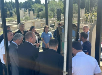 Laçın Rayon İcra Hakimiyyətinin kollektivi Vətən müharibəsi şəhidlərinin məzarlarını ziyarət etdilər. 24.09.2026