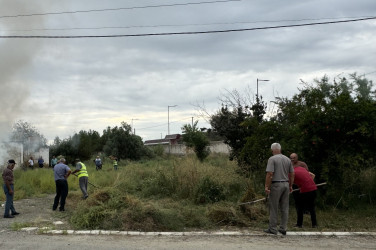 Laçınlı məcburi köçkünlər tərəfindən  Ağcabədi rayonunun Taxtakörpü qəsəbəsi ərazisində iməcilik keçirildi